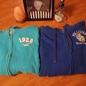Hollister zip-up sweaters